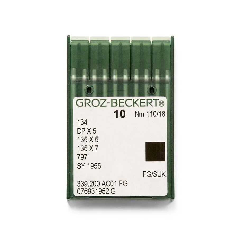Groz - Beckert Aiguilles Groz Beckert DPX5 GR 18 FG BP paquet de 10 717695