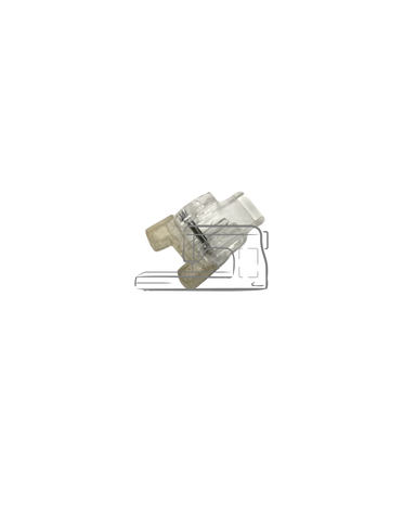 White Husqvarna Pied bouton