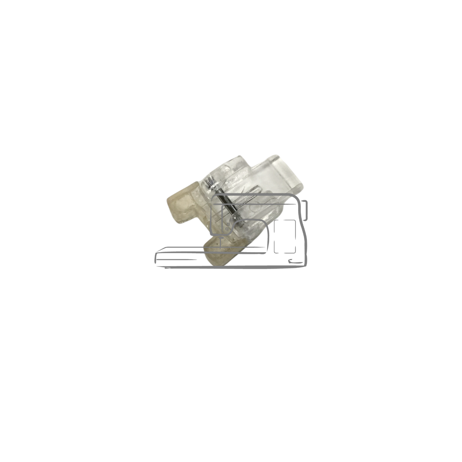 White Husqvarna Pied bouton