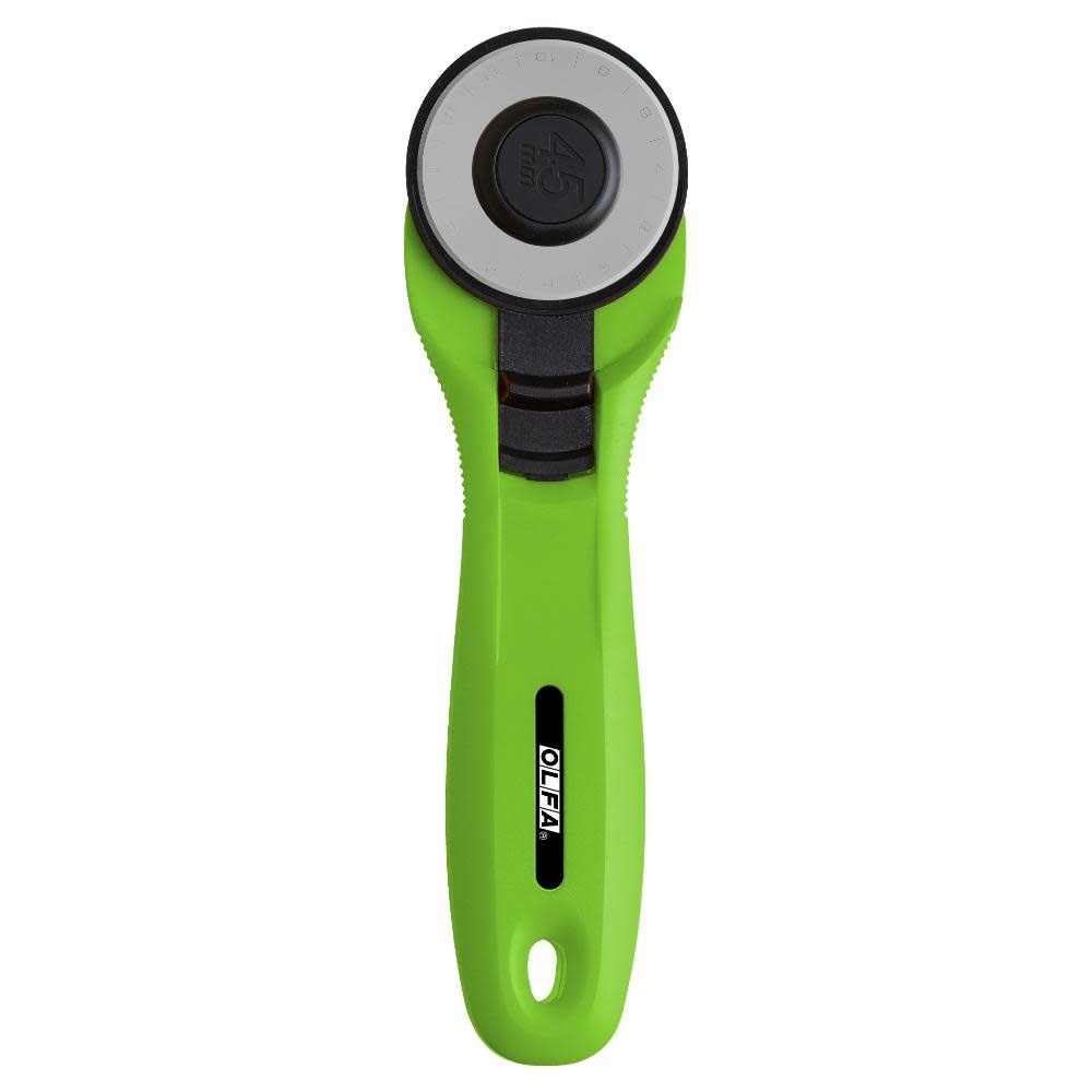 Olfa OLFA® RTY-2C/LGR - SplashTM Handle Rotary Cutter 45mm - Lime Green ( preorder )hTM - vert lime ( pré-commande )