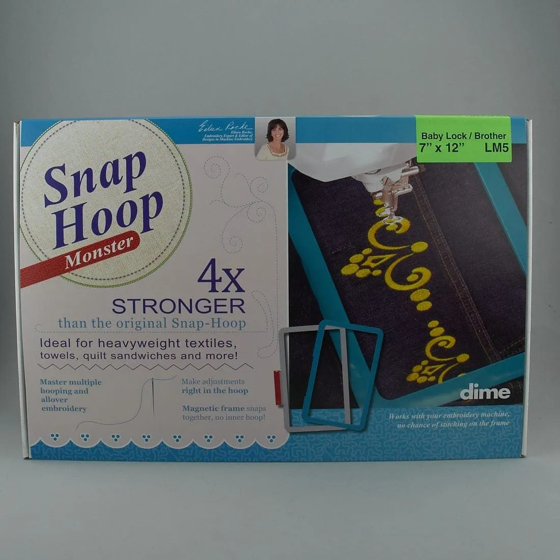 DIME DIME Snap Hoop Monster Magnetic Hoop, 7 in x 12 in