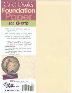 C&T Publishing Carol Doak's Foundation Paper 100 sheets