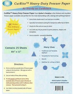 Quilter's Paradise CutRite freezer paper ultra résistant
