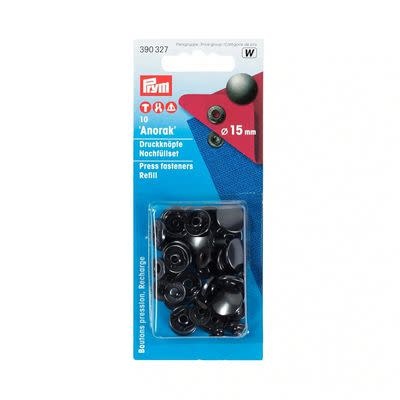 Prym Prym Vario boutons pression Anorak 15 mm noir oxydé 10 mcx ( pré-commande )
