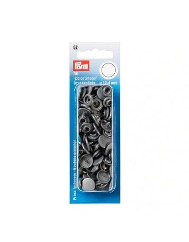 Prym Prym color snaps 12.4 mm silver grey 30pc