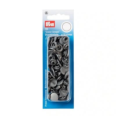 Prym Prym color snaps 12.4 mm silver grey 30pc