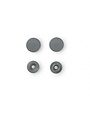 Prym Boutons-pression plastique 12,4 mm gris argent 30 pièces