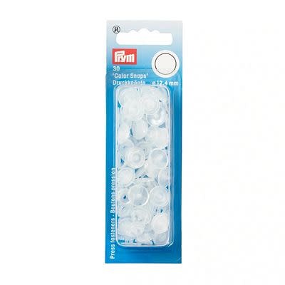 Prym Prym color snaps 12.4 mm transparent shiny 30pc