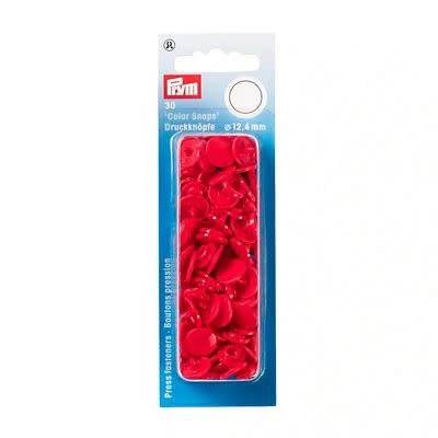 Prym Prym boutons-pression plastique 12,4 mm rouge 30 pièces