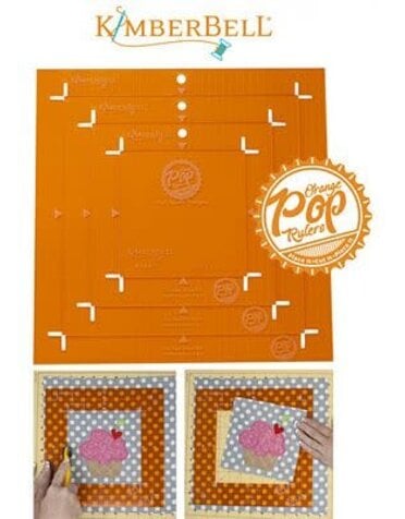 Kimberbell Orange pop ruler square set