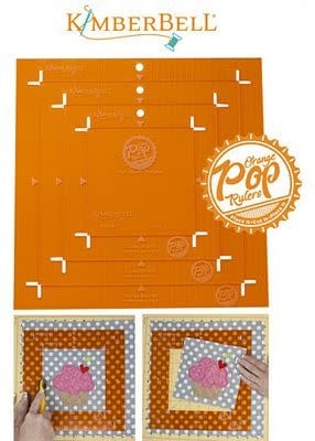Kimberbell Ensemble de règles, Orange pop ruler square set