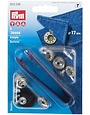 Prym Prym boutons jeans avec outils 17 mm, étoiles ajourées, laiton givré/antique, paquet de 6