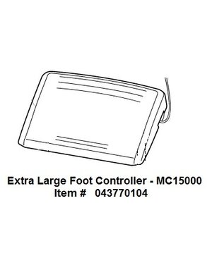 Janome Pedale Janome MC15000