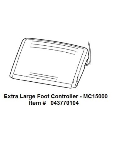 Janome Pedale Janome MC15000