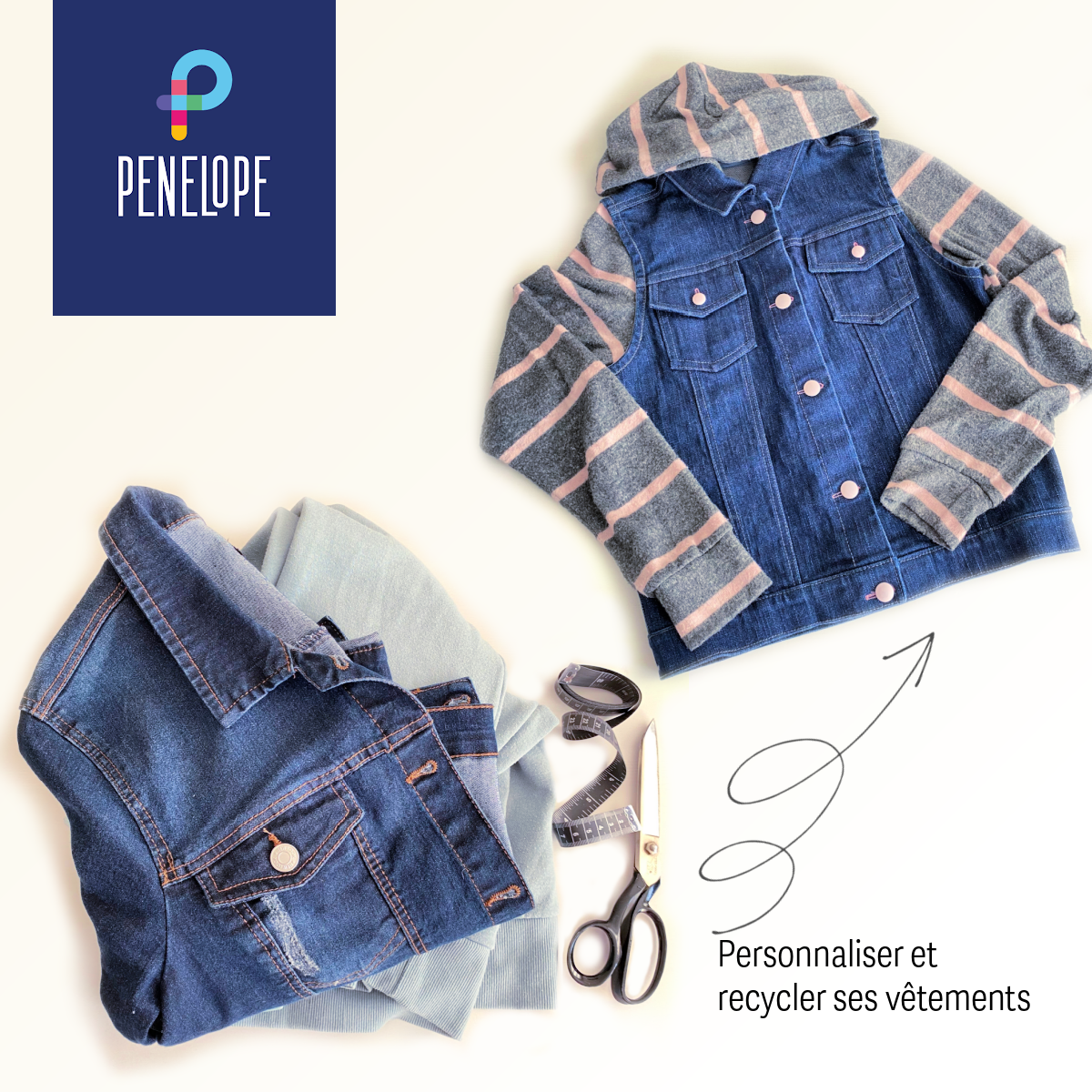 Pénélope Personalize and recycle your clothes