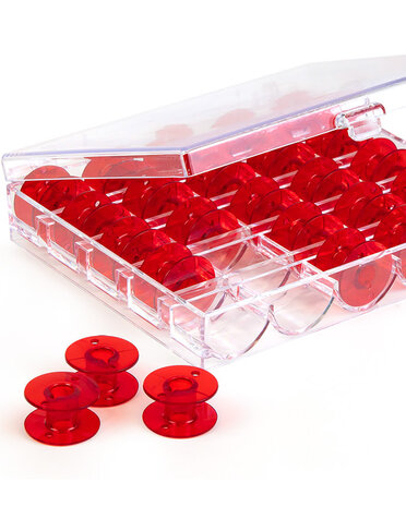 Janome Janome Boitier de 25 canettes rouge