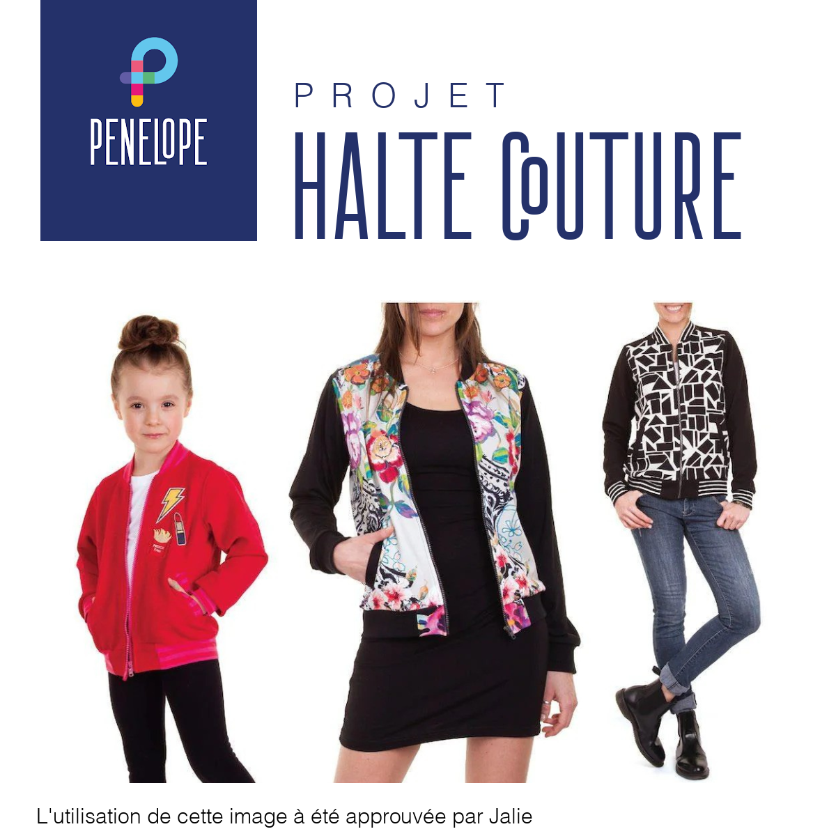 Pénélope Halte Blouson aviateur "Charlie" (Jalie 3675)
