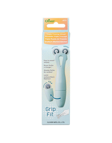 Clover CLOVER 4870 - Roue de traçage triple Grip Fit - 43 mm (1 11/16 po) x 153 mm (6 po) x 28 mm (1 1/8 po)