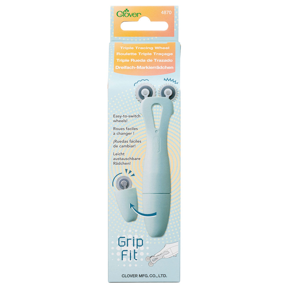 Clover CLOVER 4870 - Roue de traçage triple Grip Fit - 43 mm (1 11/16 po) x 153 mm (6 po) x 28 mm (1 1/8 po)