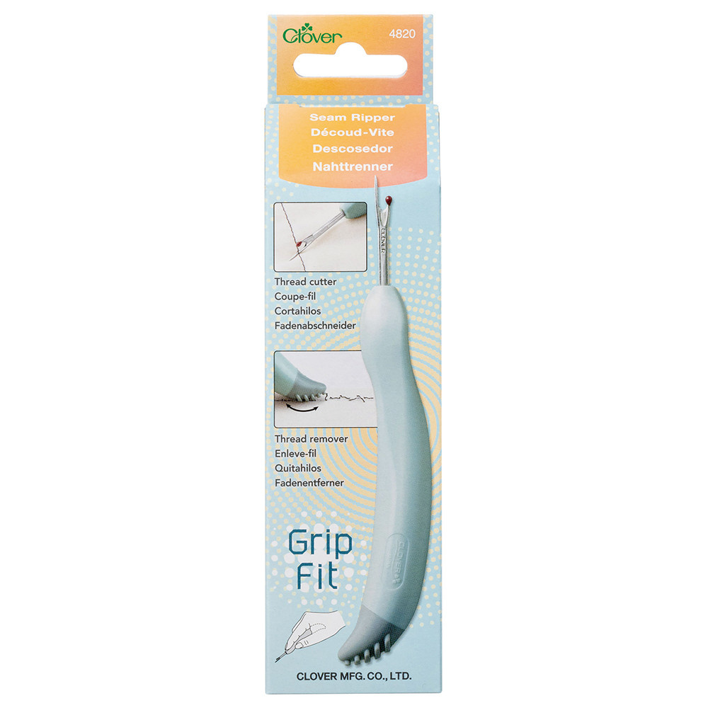 Clover CLOVER 4820 - Grip Fit Seam Ripper - 130mm (5 1/8 in) x 20mm (3/4 in)