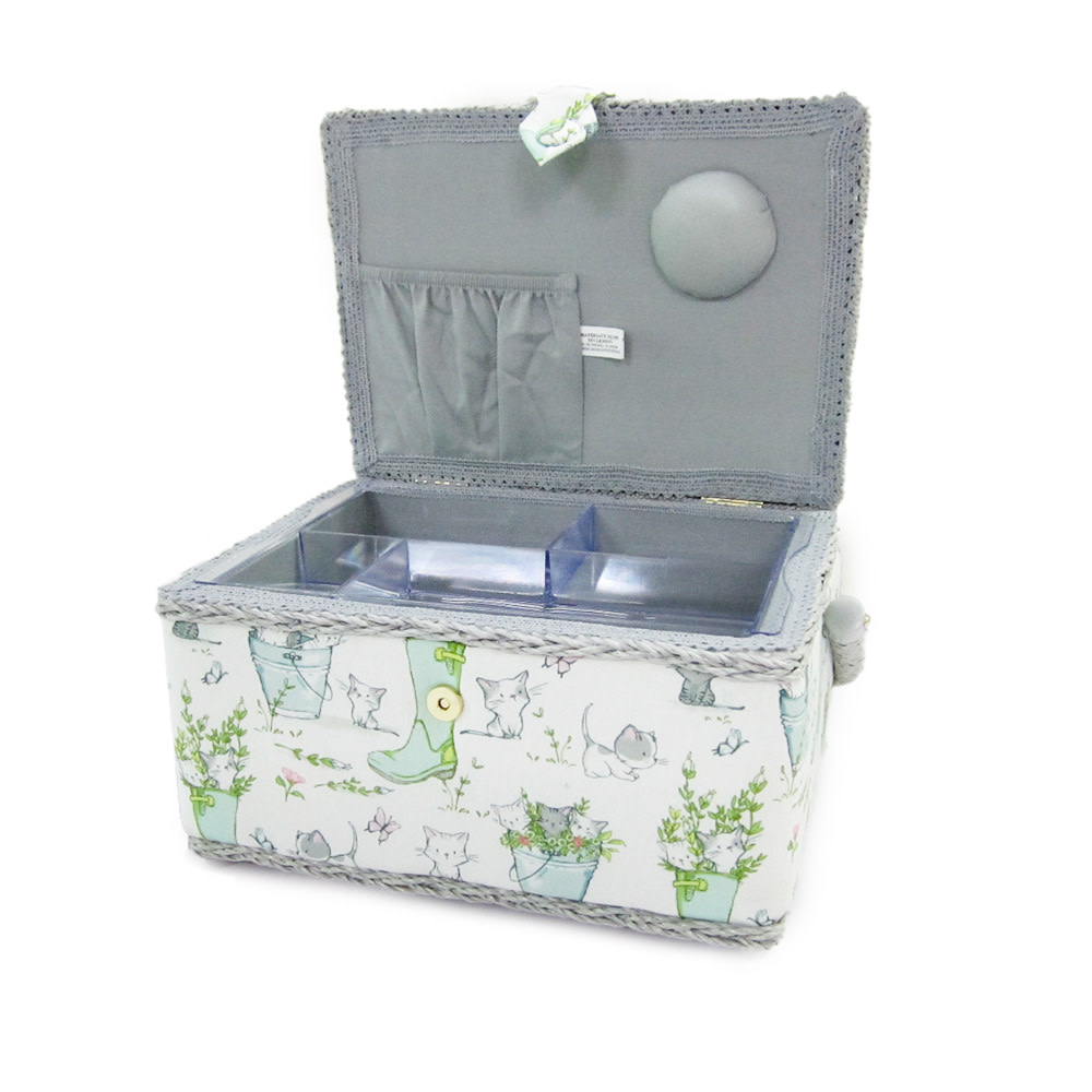 Vivace VIVACE Medium Sewing Basket - 25 cm x 19 cm x 15 cm (10" x 7 1/2" x 5 3/4")