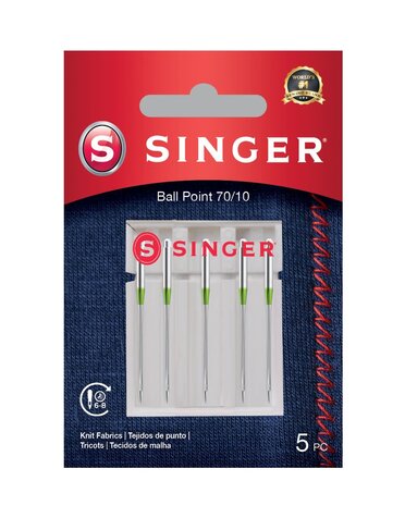 Singer Singer aiguilles pointe bille taille 70/10 Paquet de 5