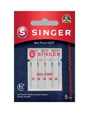 Singer Singer ball point needles assorted sizes 5-Pack
