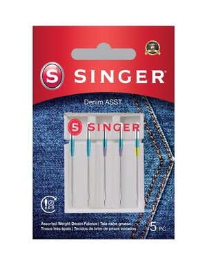 Singer Singer denim needles assorted sizes 5-Pack