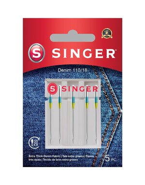 Singer Singer denim needles size 110/18 5-Pack