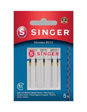 Singer Singer aiguilles microtex 80/12 paquet de 5