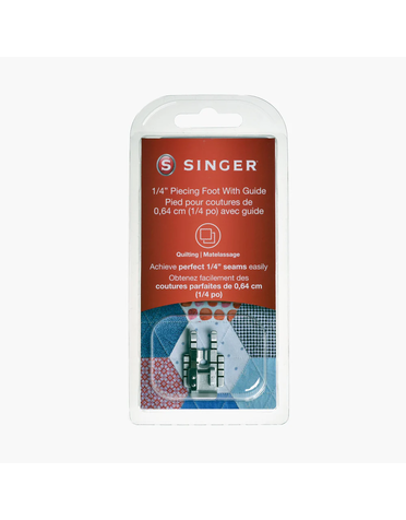 Singer Singer pied 1/4 pouce avec guide pour machines à coudre et à broder SE9180