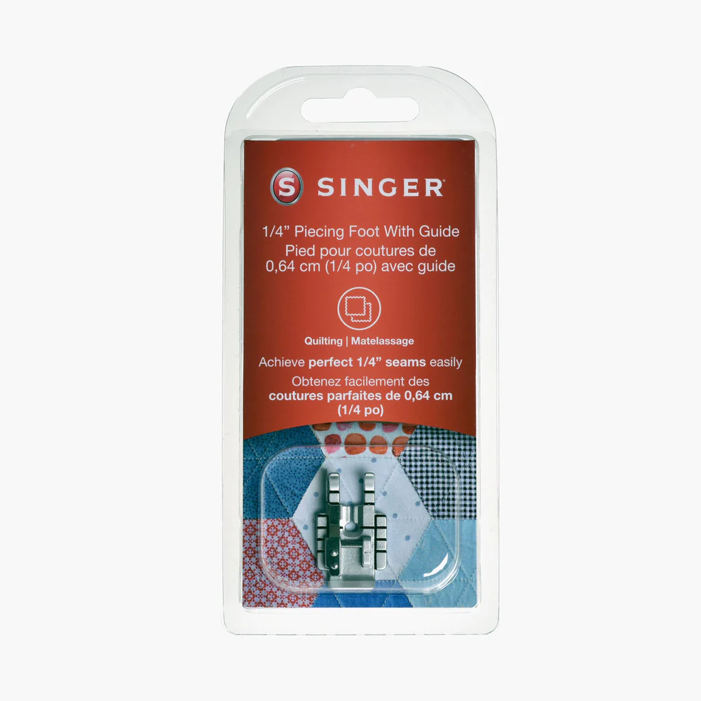 Singer Singer pied 1/4 pouce avec guide pour machines à coudre et à broder SE9180