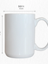 Pénélope 15 oz White Sublimation Mug – AAA Coating, Color Printing, Reinforced Styrofoam Packaging