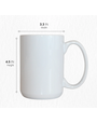 Pénélope 15 oz White Sublimation Mug – AAA Coating, Color Printing, Reinforced Styrofoam Packaging