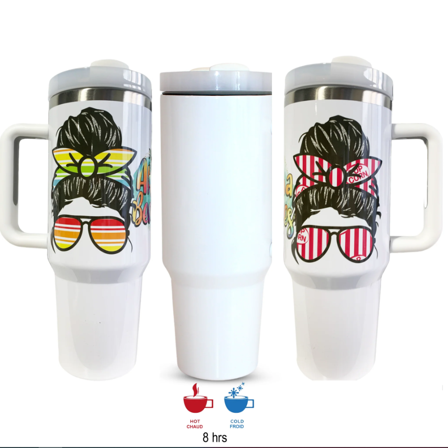 Pénélope Bouteille en acier inoxydable pour sublimation 40oz