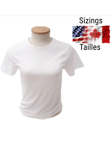 Pénélope T-shirts de sublimation pour adultes super doux (95 % polyester-5 % élasthanne)