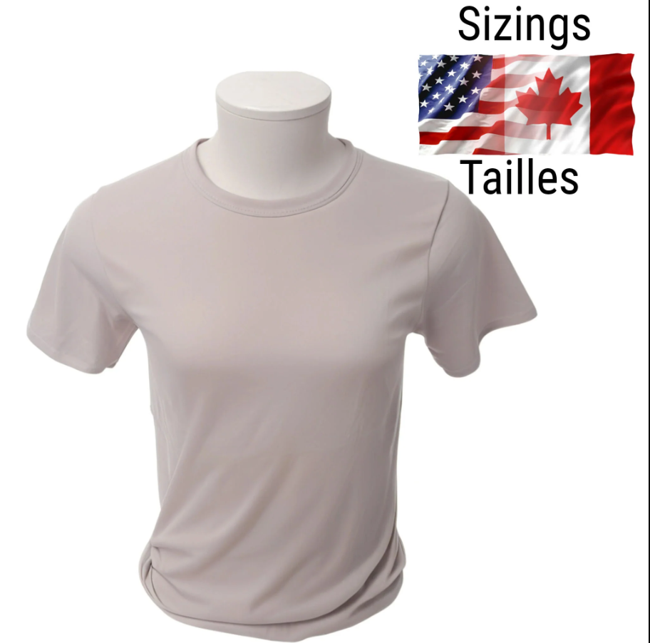 Pénélope T-shirts de sublimation pour adultes super doux (95 % polyester-5 % élasthanne)