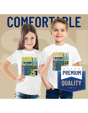 Pénélope t-shirts à sublimation pour enfants (95 % polyester, 5 % élasthanne) avec sensation de coton super doux.