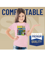 Pénélope t-shirts à sublimation pour enfants (95 % polyester, 5 % élasthanne) avec sensation de coton super doux.