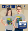 Pénélope t-shirts à sublimation pour enfants (95 % polyester, 5 % élasthanne) avec sensation de coton super doux.