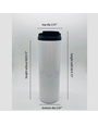 Pénélope 20 oz stainless steel sublimation tumbler with screw-on lid
