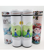 Pénélope 20oz double-wall vacuum insulated stainless steel sublimation tumbler with LED temperature display lid