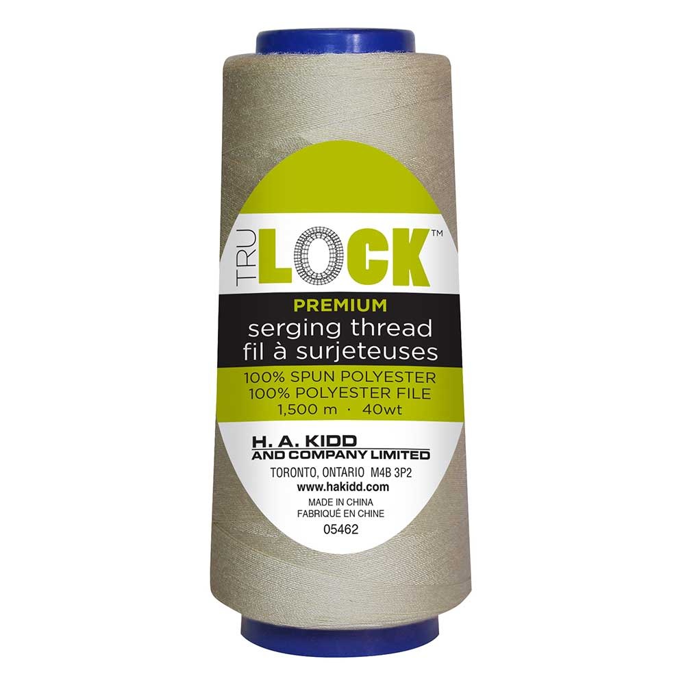 TRULOCK Set of 5 cones of TRULOCK Premium serging thread 1500m - Beige