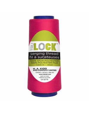 TRULOCK Set of 5 cones of TRULOCK Premium serging thread 1500m - Hot Pink