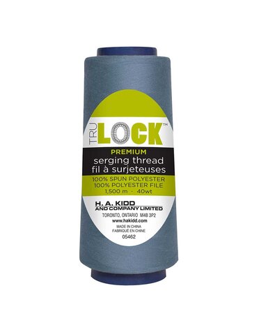 TRULOCK Set of 5 cones of TRULOCK Premium serging thread 1500m - Captain's Blue