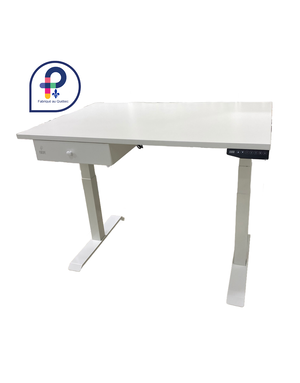 L'Atelier a Many & Famille Adjustable Melamine Work Table with Two Drawers – Yanelys Collection (32" x 48")