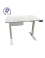 L'Atelier a Many & Famille Adjustable Melamine Work Table with Two Drawers – Yanelys Collection (32" x 48")