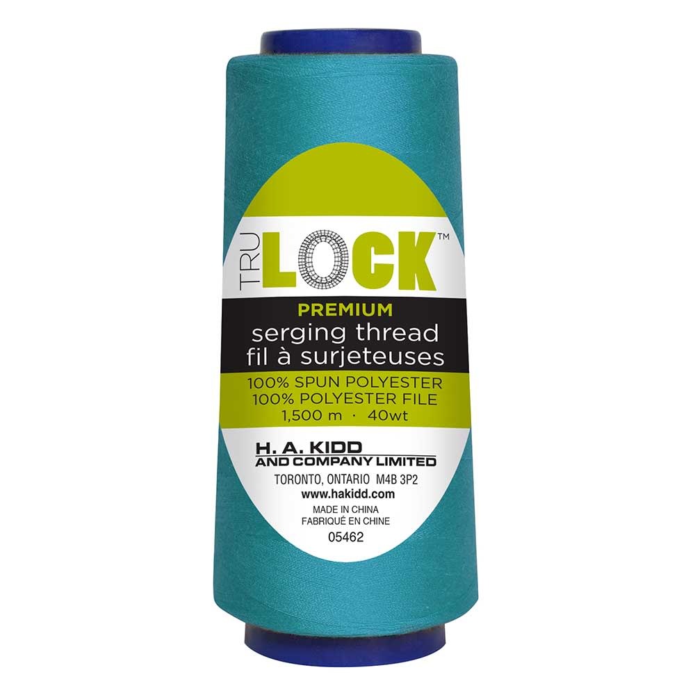 TRULOCK Ensemble de 5 cones de fil pour surjeter 1500m TRULOCK Premium - turquoise