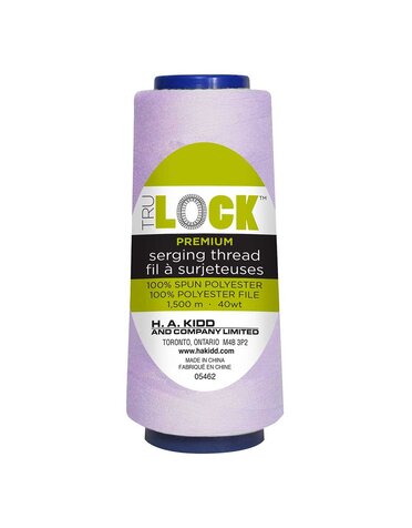 TRULOCK Set of 5 cones of TRULOCK Premium serging thread 1500m - Lilac