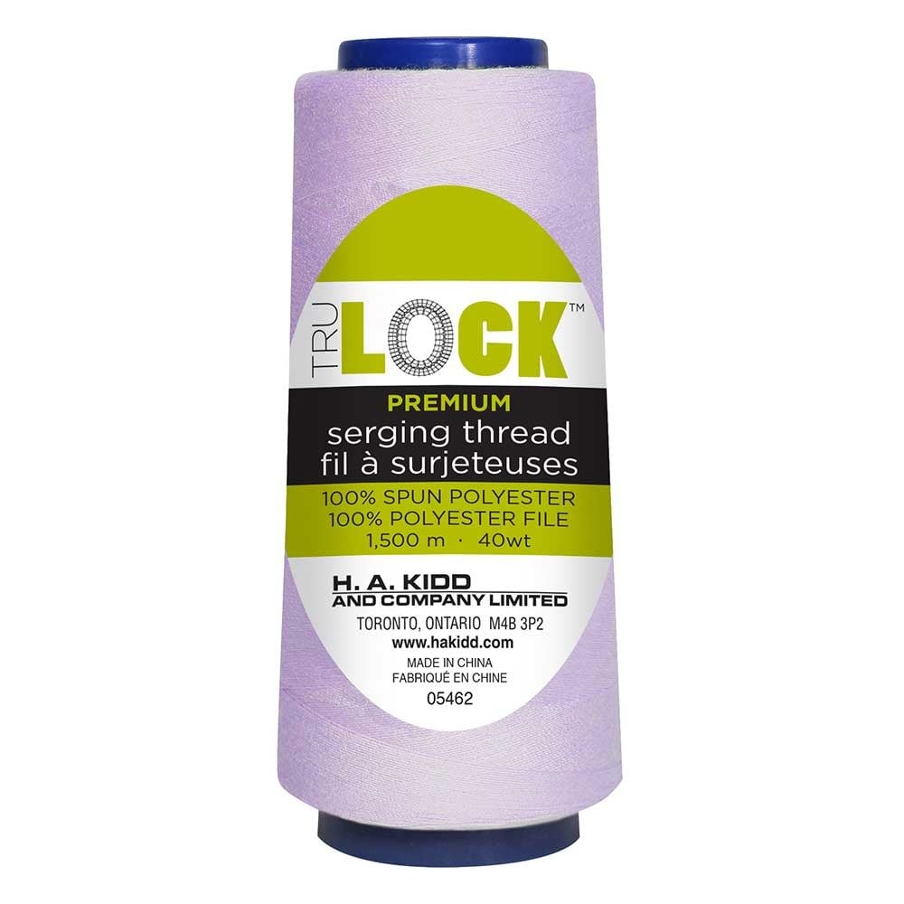 TRULOCK Set of 5 cones of TRULOCK Premium serging thread 1500m - Lilac
